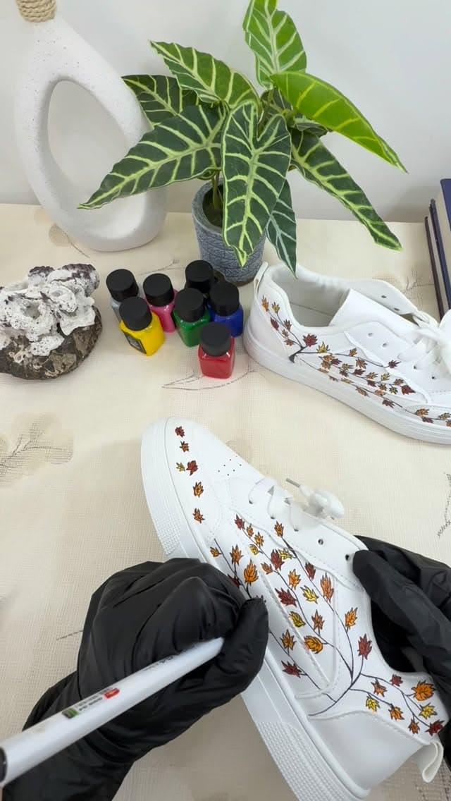 Autumn Leaves Theme Custom Shoes